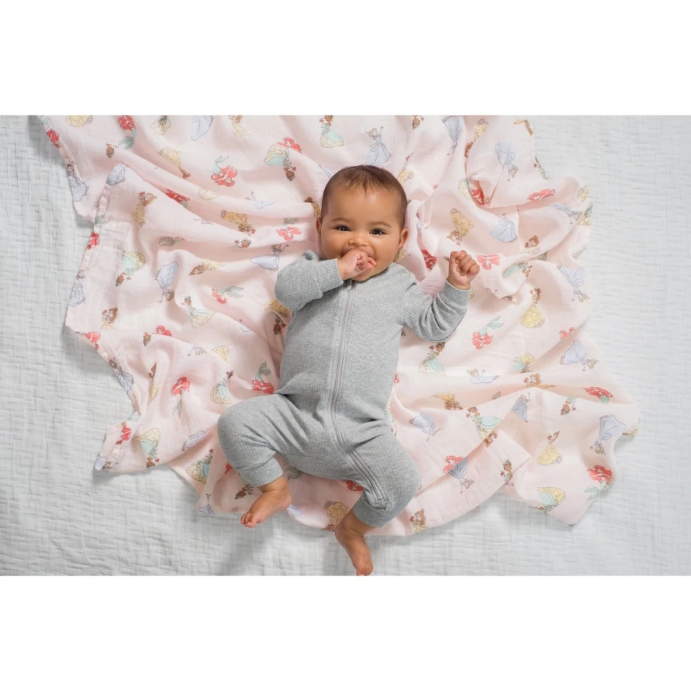 Lot De 4 Langes En Mousseline De Coton Disney Princesse – Image 7