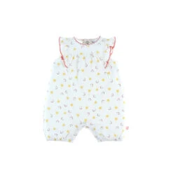 Pyjama Combishort été Coton Bio Fleuri 9 Mois