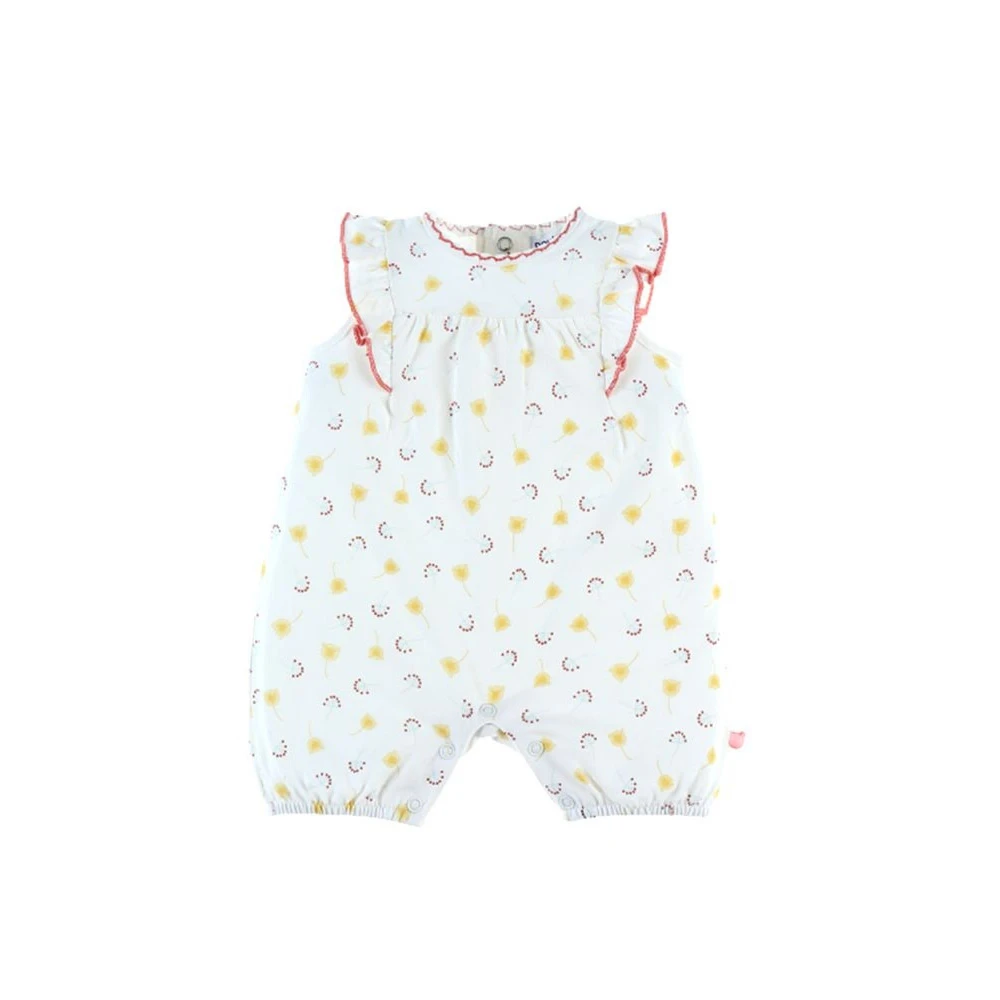 Pyjama Combishort été Coton Bio Fleuri 9 Mois