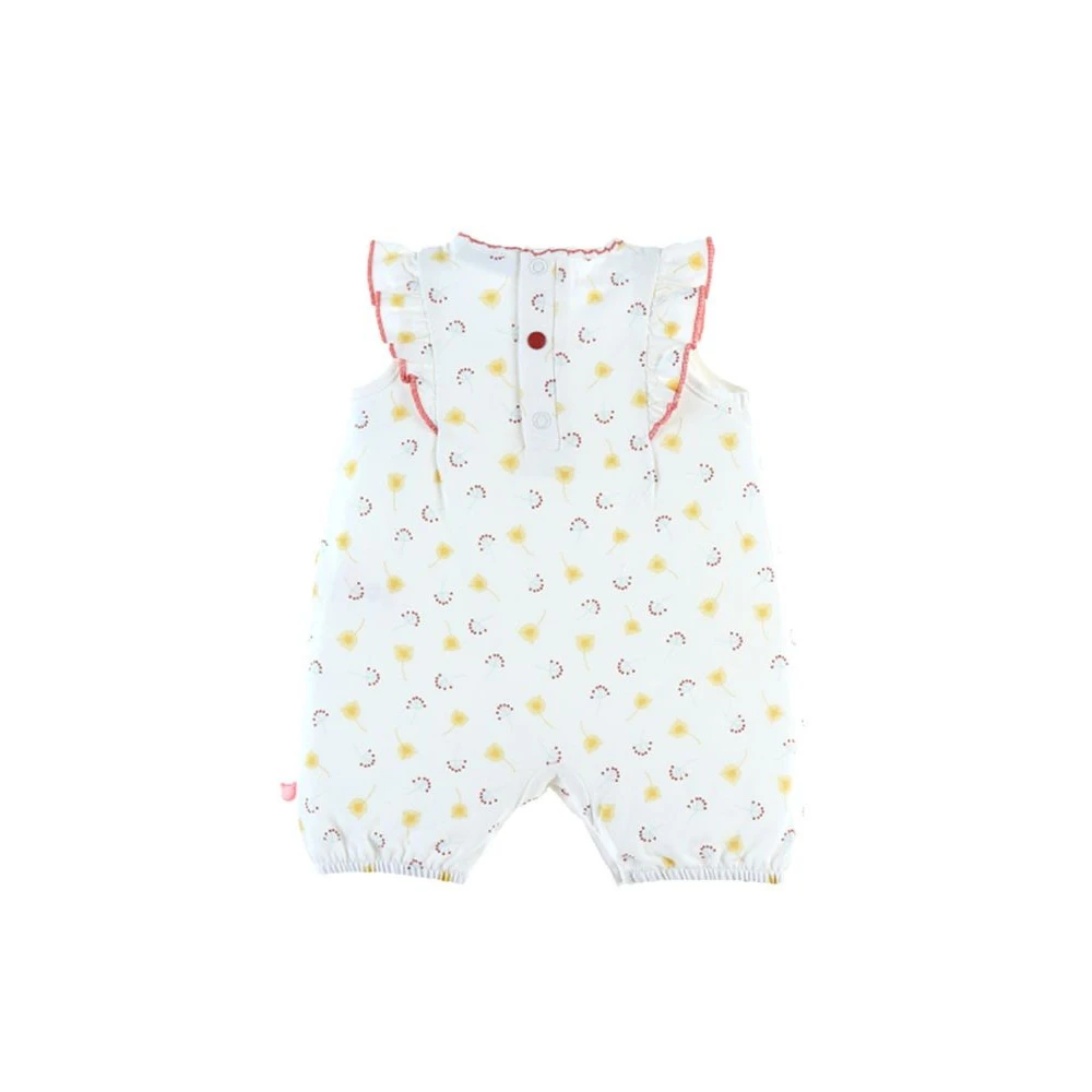 Pyjama Combishort été Coton Bio Fleuri 9 Mois – Image 2