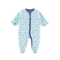 Pyjama En Jersey à Imprimé Bleu 1 Mois