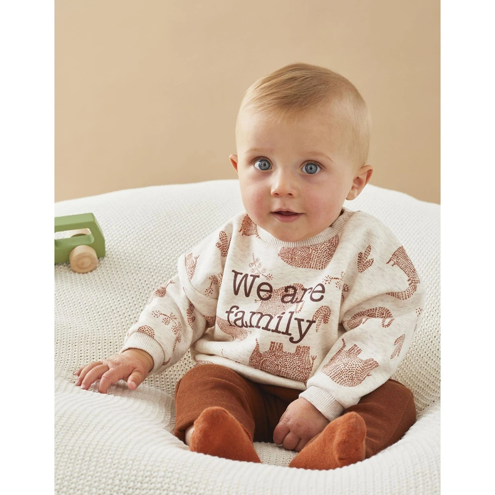 Ensemble Sweat éléphant + Jogging Caramel 1 Mois – Image 5