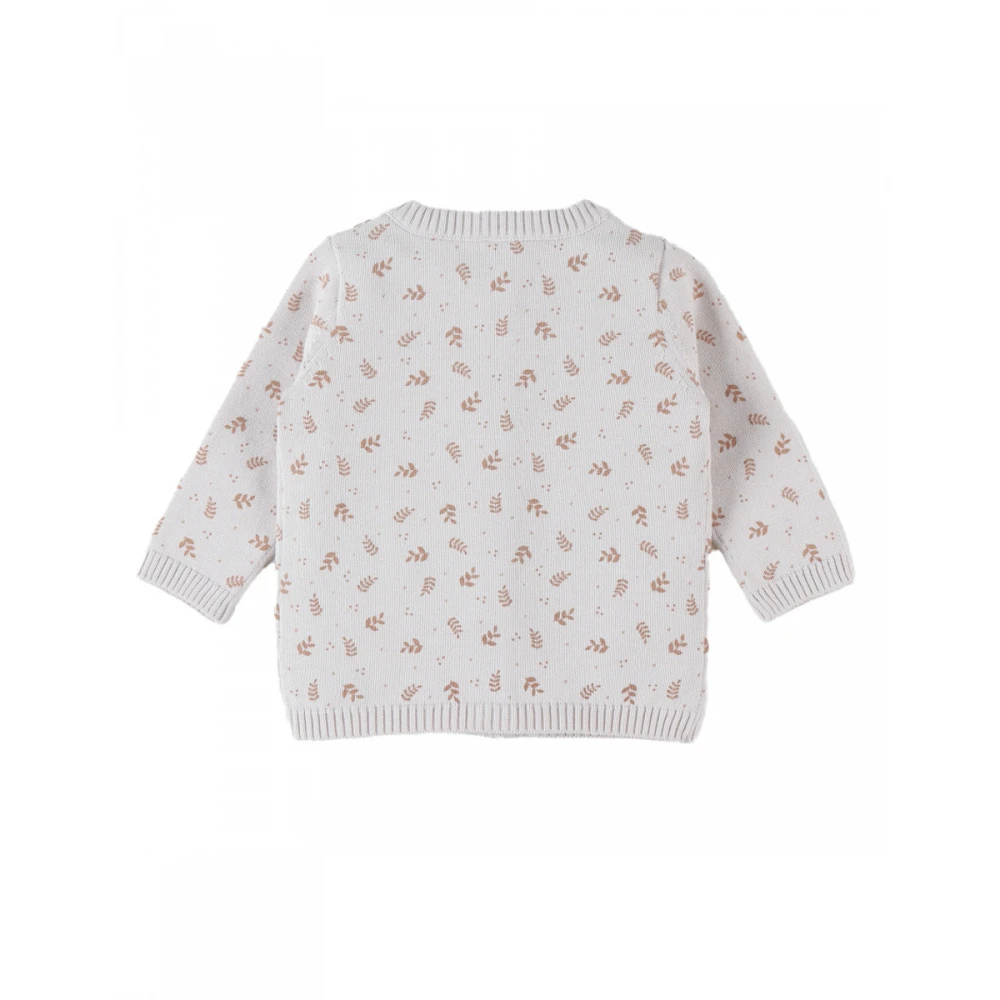 Gilet Fleurs Beige 9 Mois – Image 3