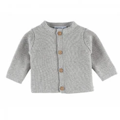 Gilet Maille Gris Chiné 9 Mois
