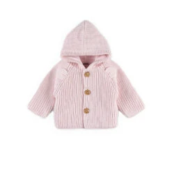 Gilet En Maille Rose Pâle 1 Mois