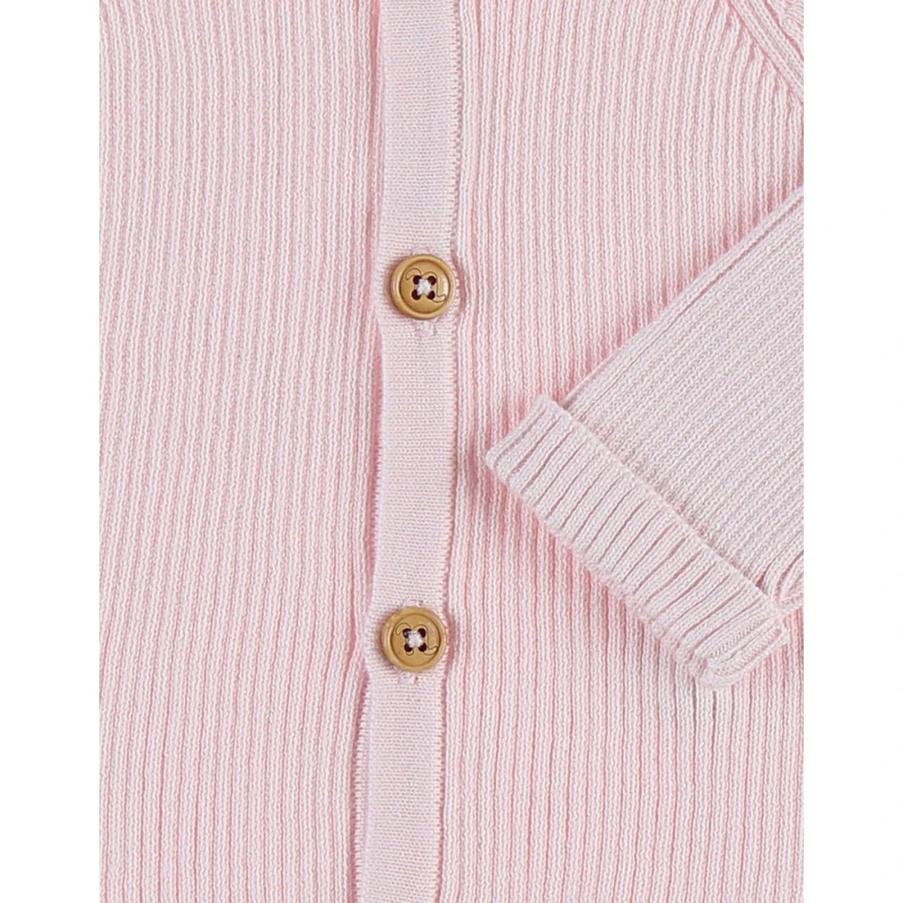 Gilet Maille Rose Pâle 9 Mois – Image 4