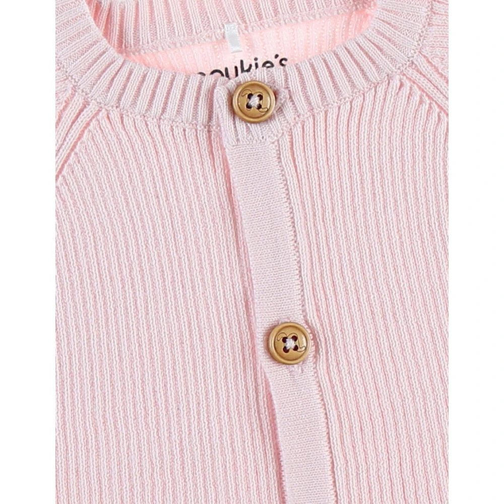 Gilet Maille Rose Pâle 9 Mois – Image 5