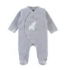 Pyjama Bébé Velours Anna Gris Naissance