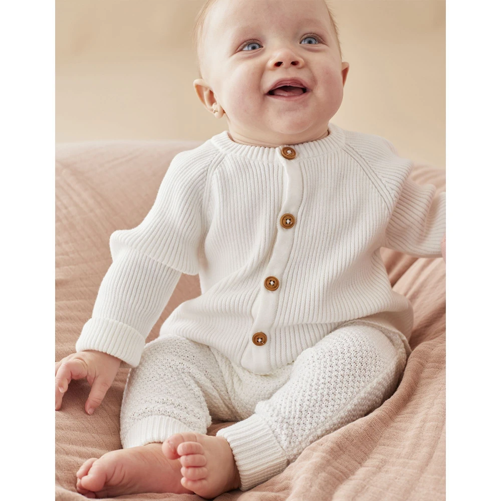 Pantalon Maille Blanc 1 Mois – Image 2