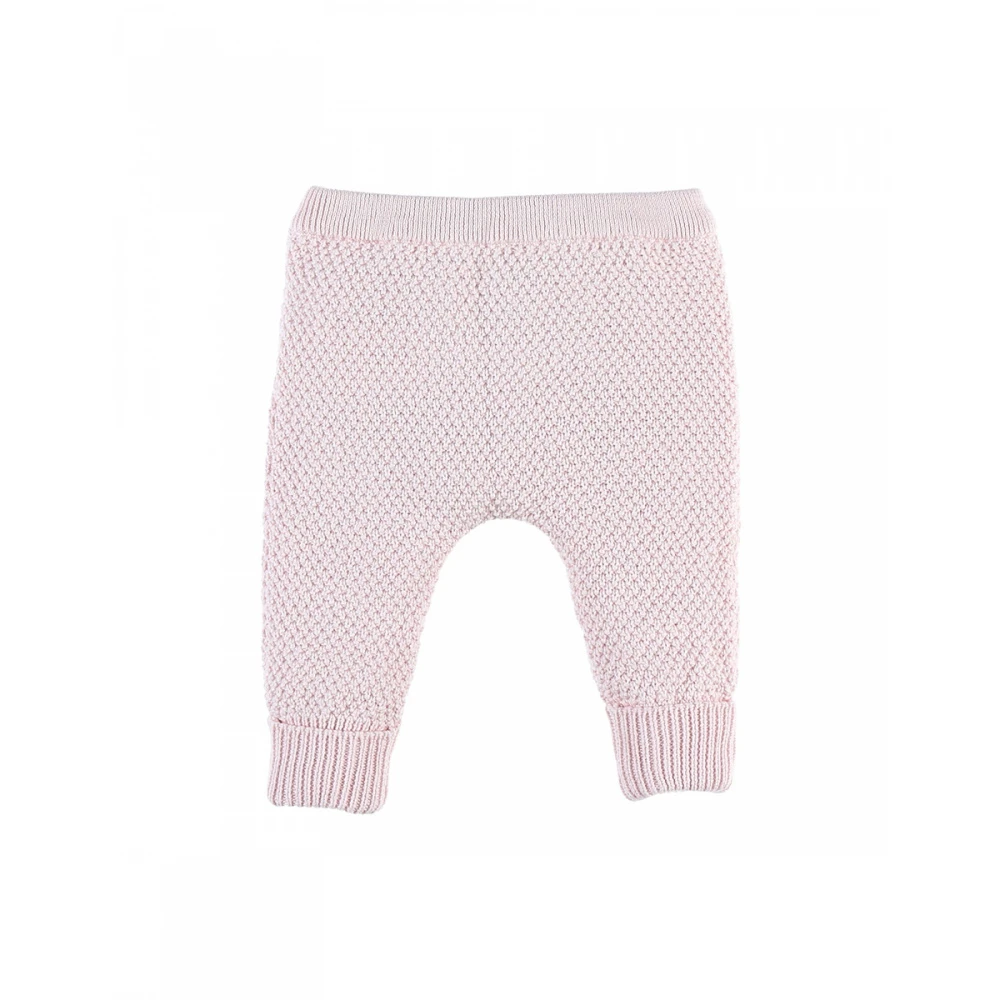 Pantalon Maille Rose Pâle 9 Mois – Image 3
