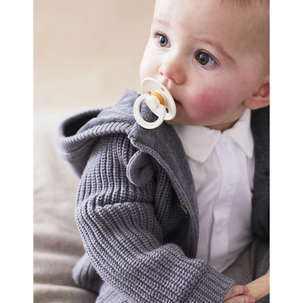 Gilet En Maille Gris Foncé 12 Mois – Image 2