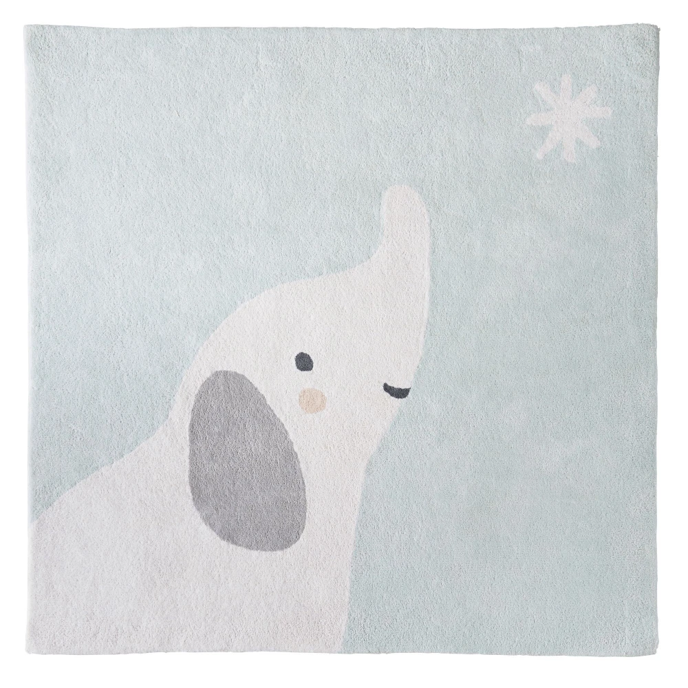 Tapis De Chambre Coton Bio 120 X 120 Cm Anna Et Milo