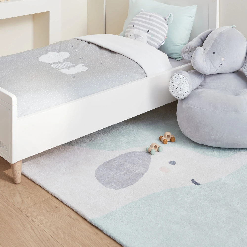 Tapis De Chambre Coton Bio 120 X 120 Cm Anna Et Milo – Image 2