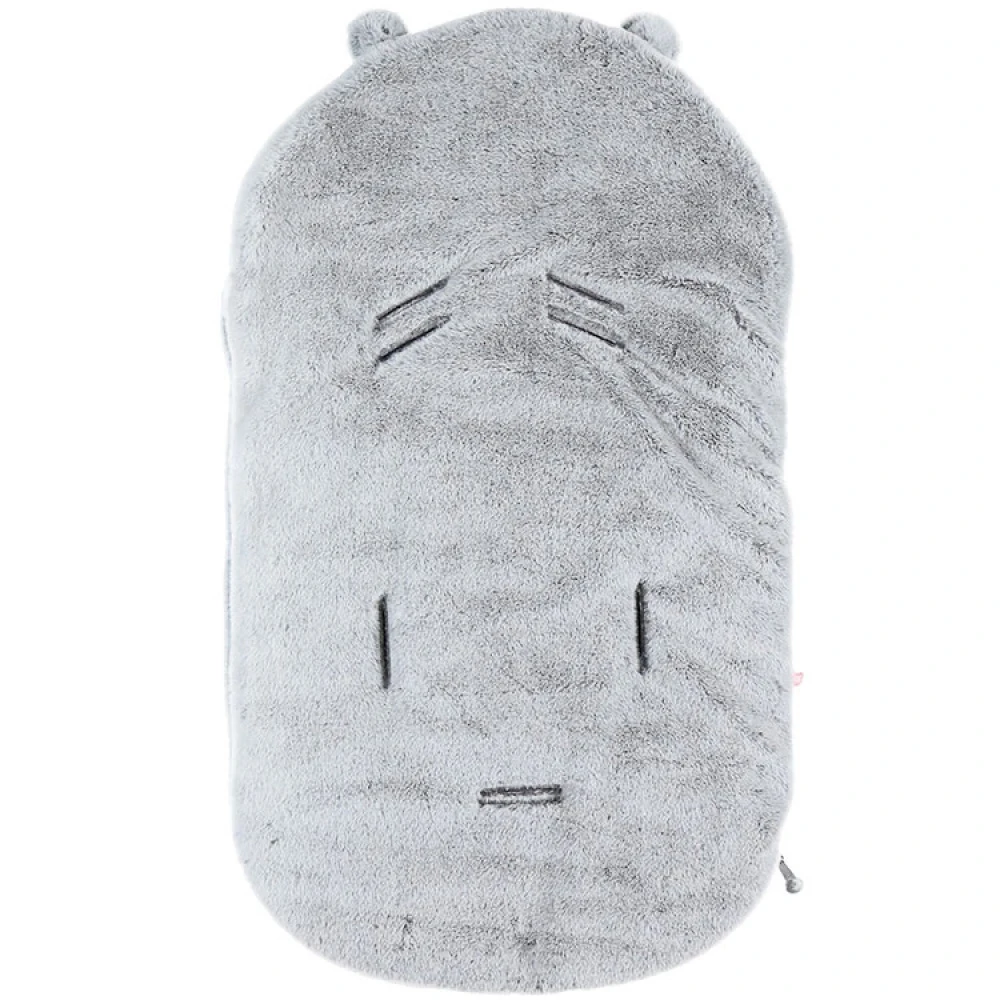 Nid D'ange Gris Clair Fausse Fourrure – Image 3