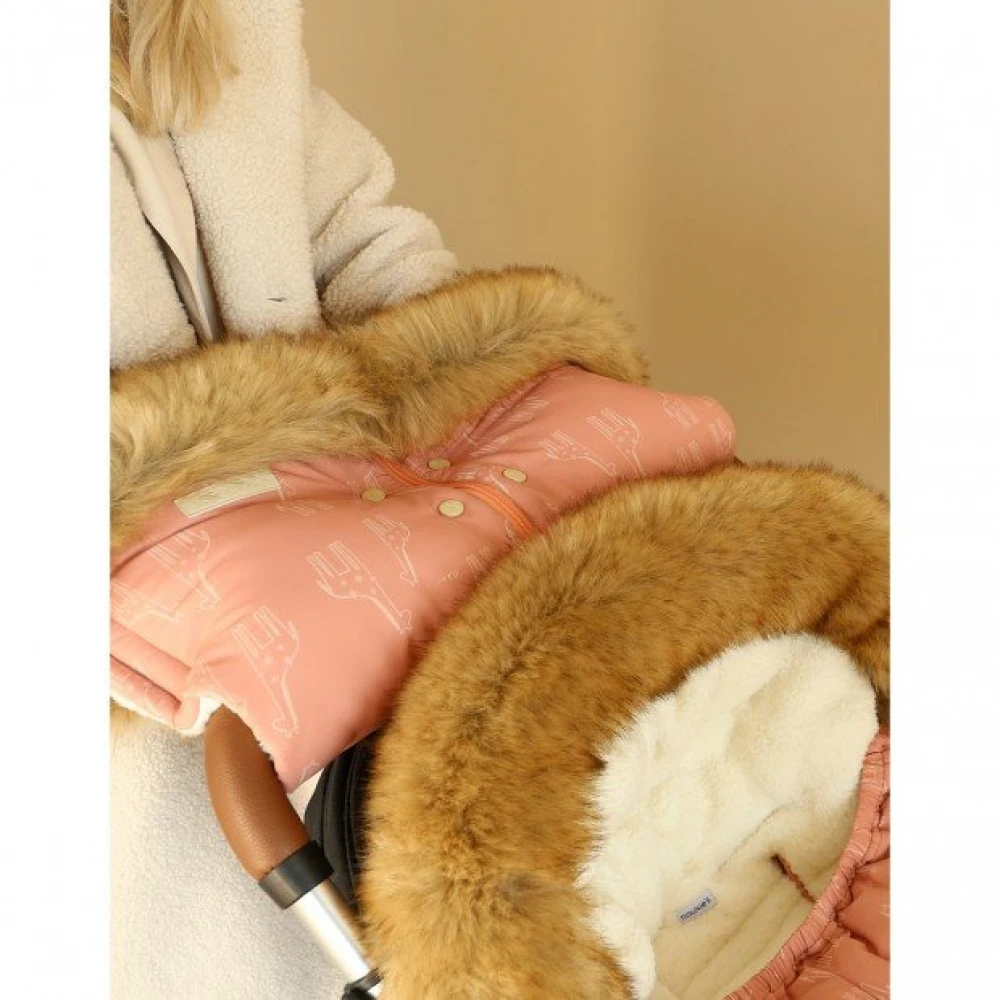 Moufles Pour Poussette Mix And Match Rose – Image 9