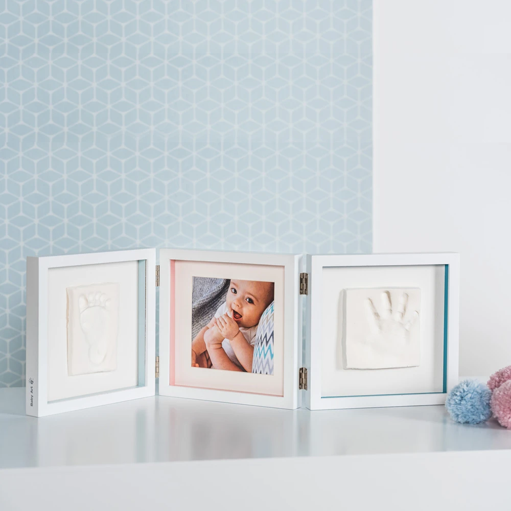 Cadre Empreinte Bébé 3 Volets My Baby Style Blanc – Image 3