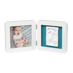 Cadre Empreinte Bébé 2 Volets My Baby Touch Blanc