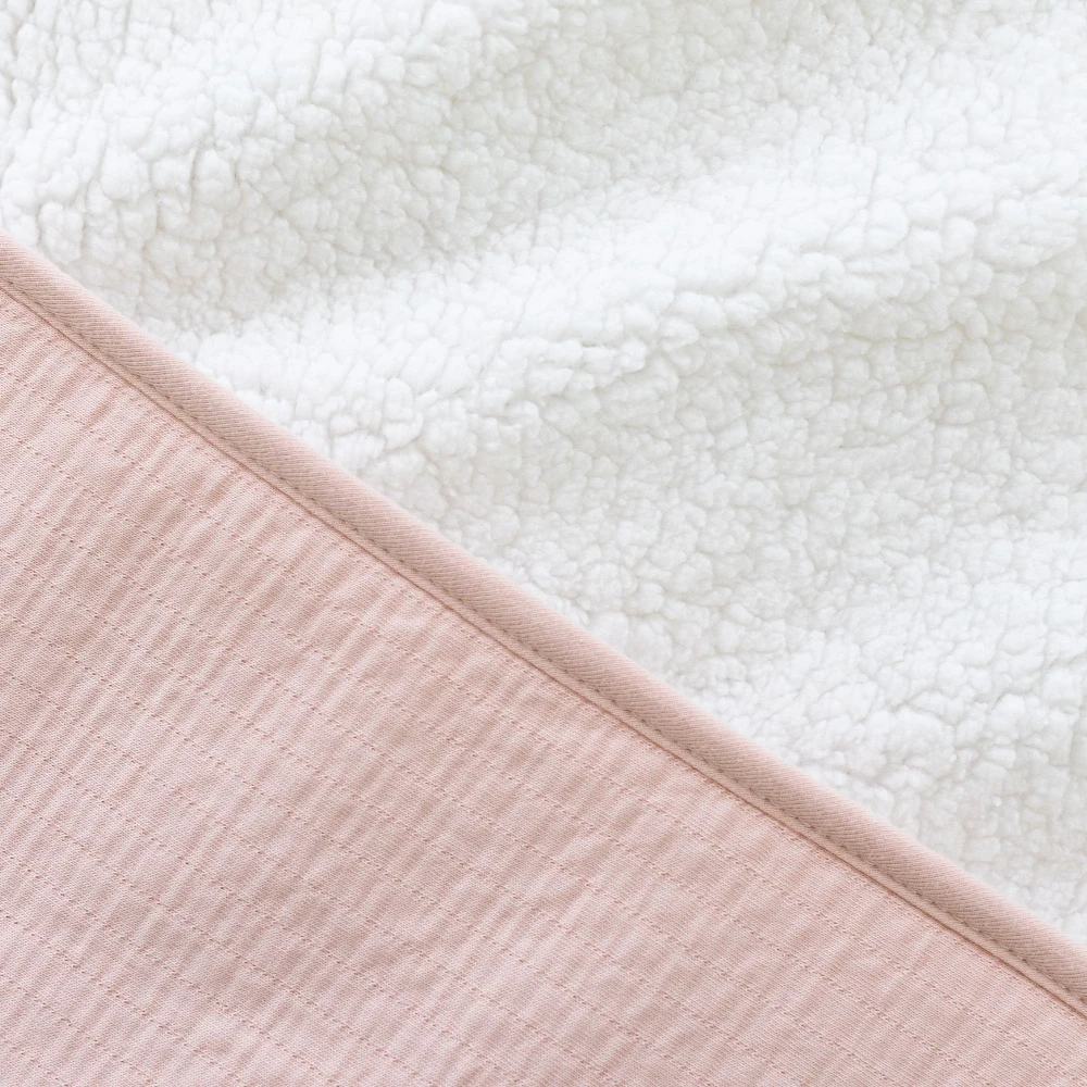 Poncho Pour Siège Auto Teddy Et Gaze De Coton Cadum Rose – Image 5