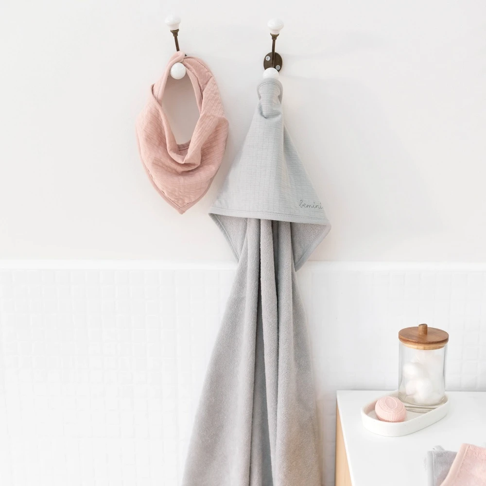 Bavoir Bandana Cadum Rose Clair – Image 3