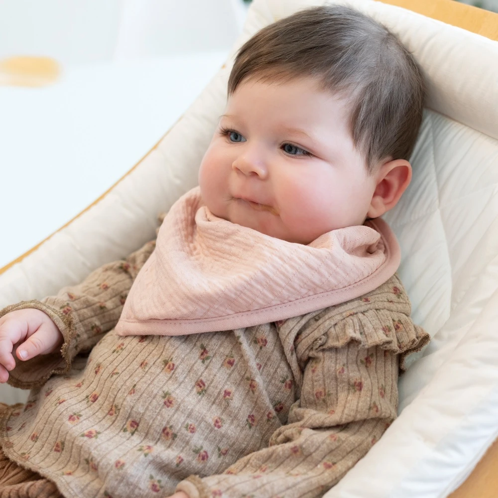 Bavoir Bandana Cadum Rose Clair – Image 4