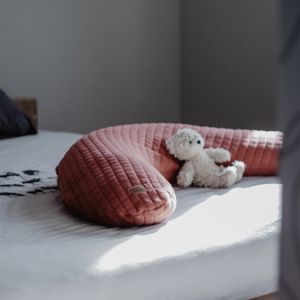 Beaba Coussin D'allaitement Big Flopsy Fleur De Coton Brique – Image 2