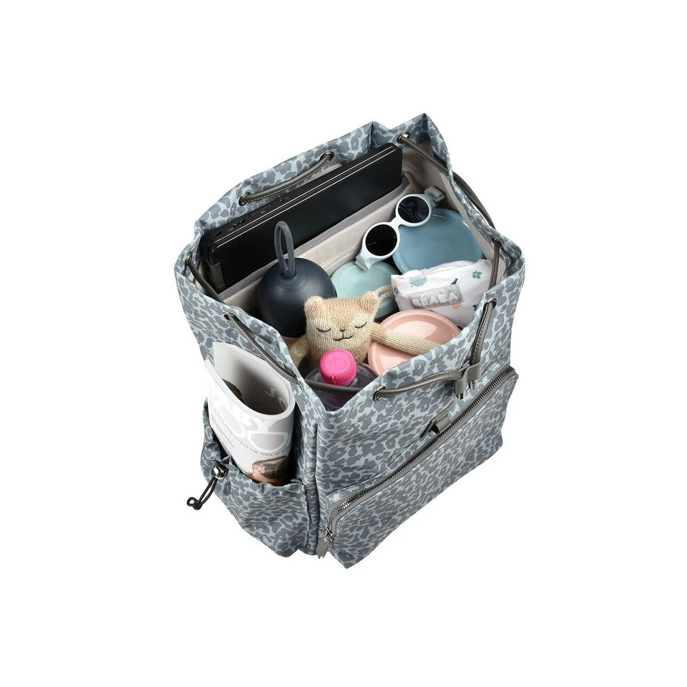 Beaba Sac à Langer Bébé Vancouver Dark Cherry Blossom – Image 2