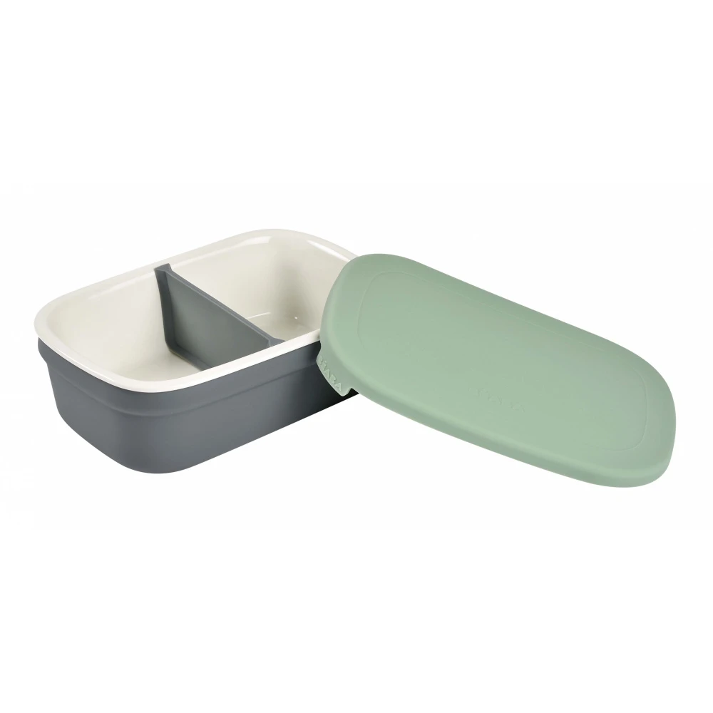 Beaba Lunch Box Céramique Mineral/vert Sauge – Image 4