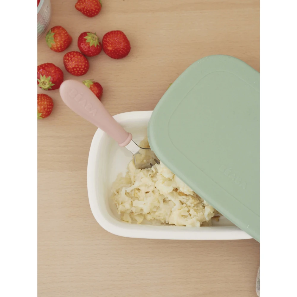 Beaba Lunch Box Céramique Mineral/vert Sauge – Image 7