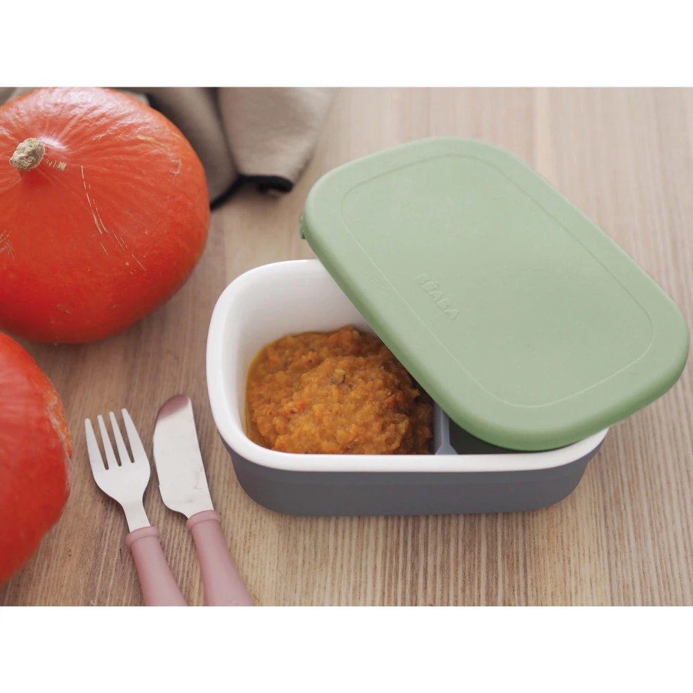 Beaba Lunch Box Céramique Mineral/vert Sauge – Image 8