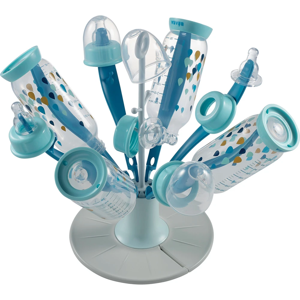 Beaba Sèche Biberon Pliable Flower Blue – Image 2