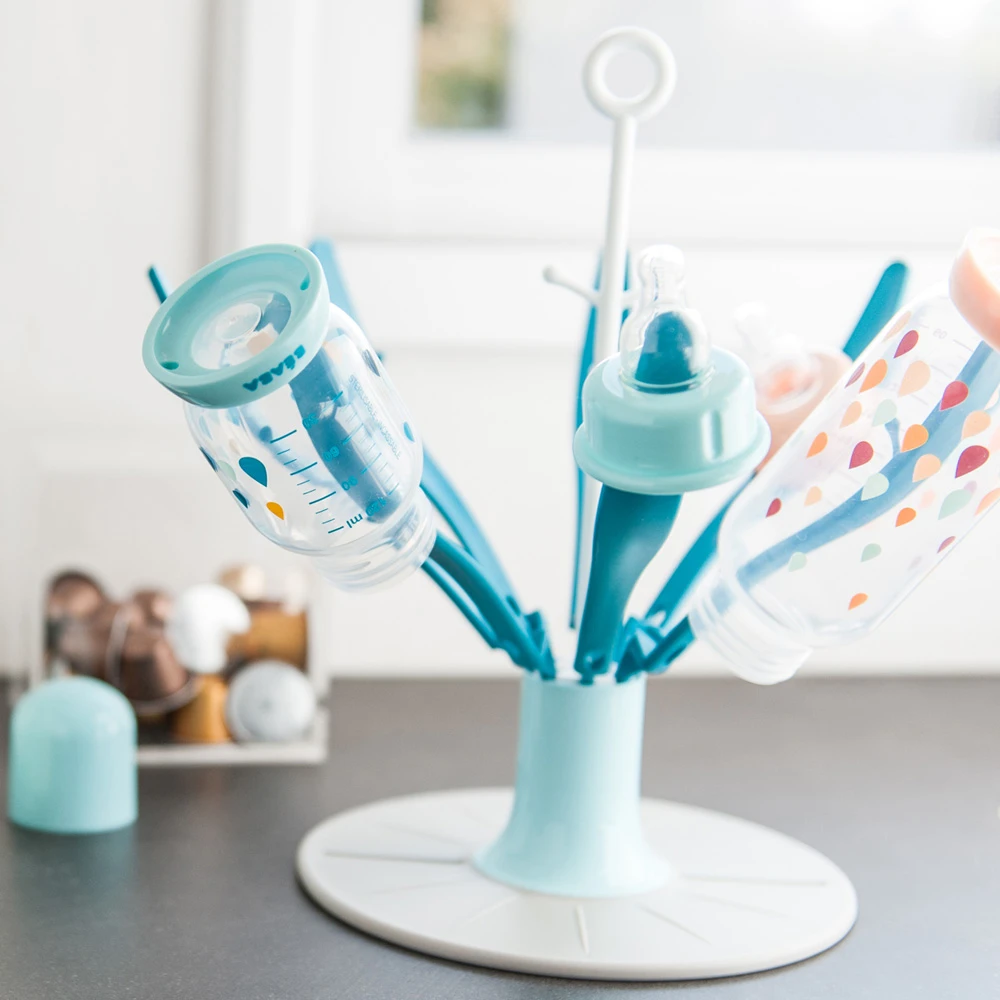 Beaba Sèche Biberon Pliable Flower Blue – Image 5