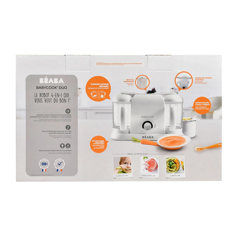 Beaba Robot De Cuisine Babycook Duo White/silver – Image 6
