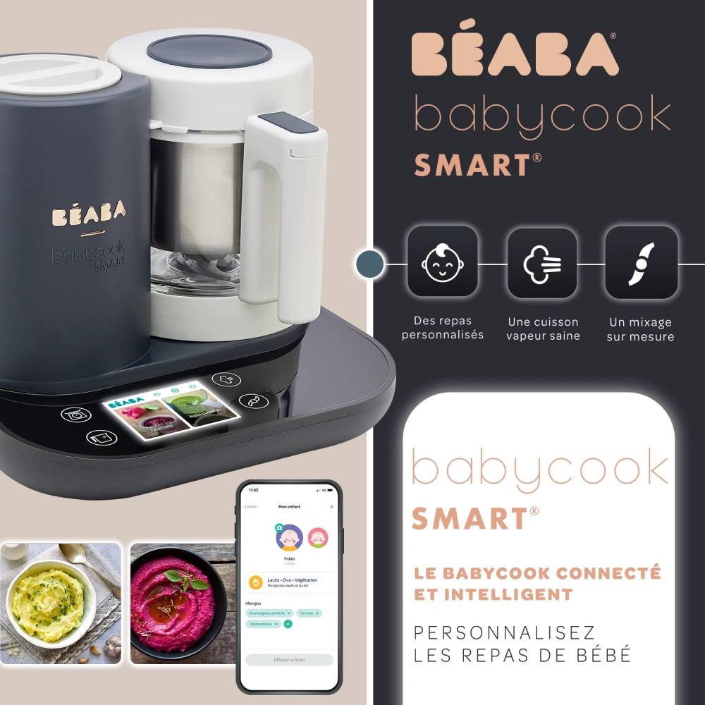 Beaba Robot Babycook Smart - Gris Anthracite – Image 10