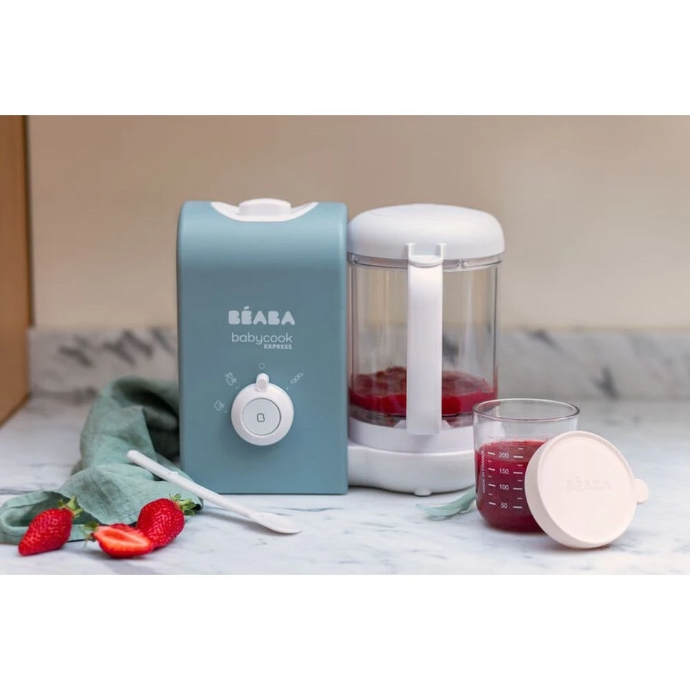 Beaba Robot Babycook Express 4-en-1 éco Conçu Bleu Baltique – Image 4