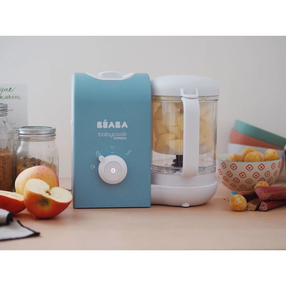 Beaba Robot Babycook Express 4-en-1 éco Conçu Bleu Baltique – Image 6