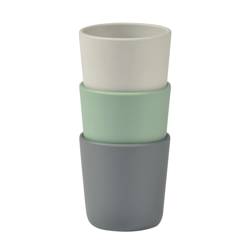 Beaba Lot De 3 Verres En Silicone Grey / Sage / Velvet – Image 3
