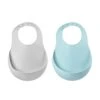 Beaba Lot De 2 Bavoirs En Silicone Light Mist Et Airy Green