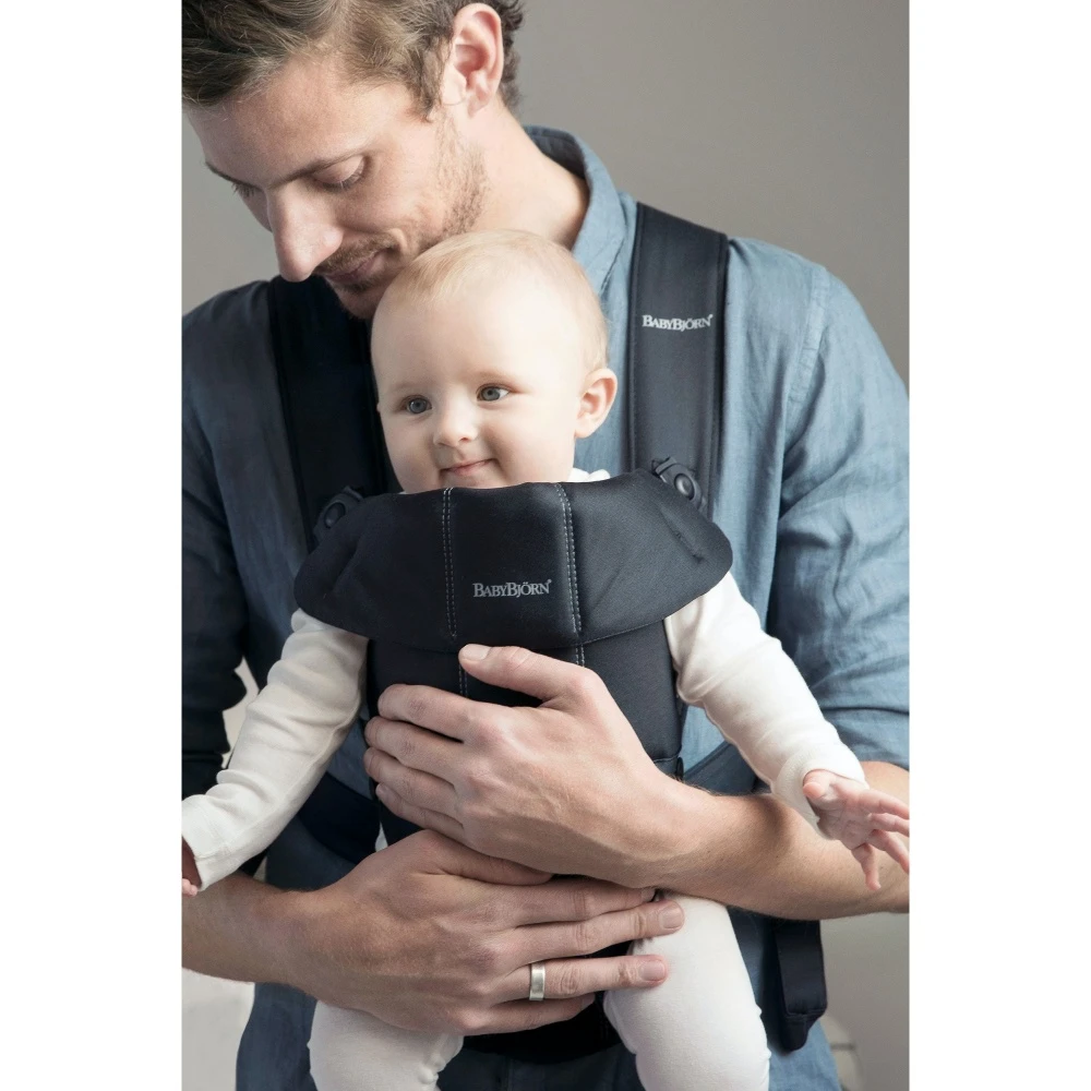 Babybjorn Porte Bébé Mini Coton Noir – Image 2