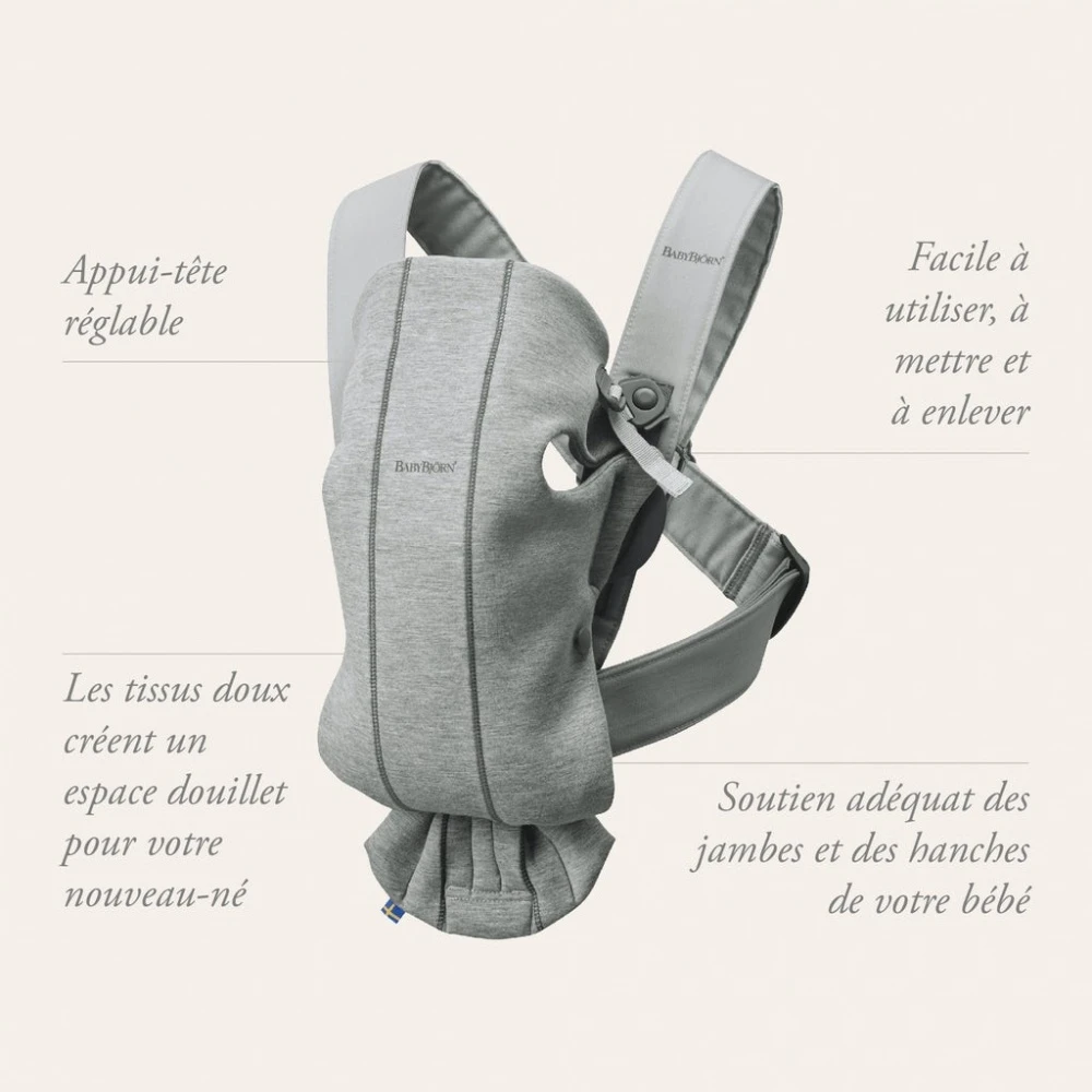 Babybjorn Porte Bébé Mini Coton Noir – Image 5