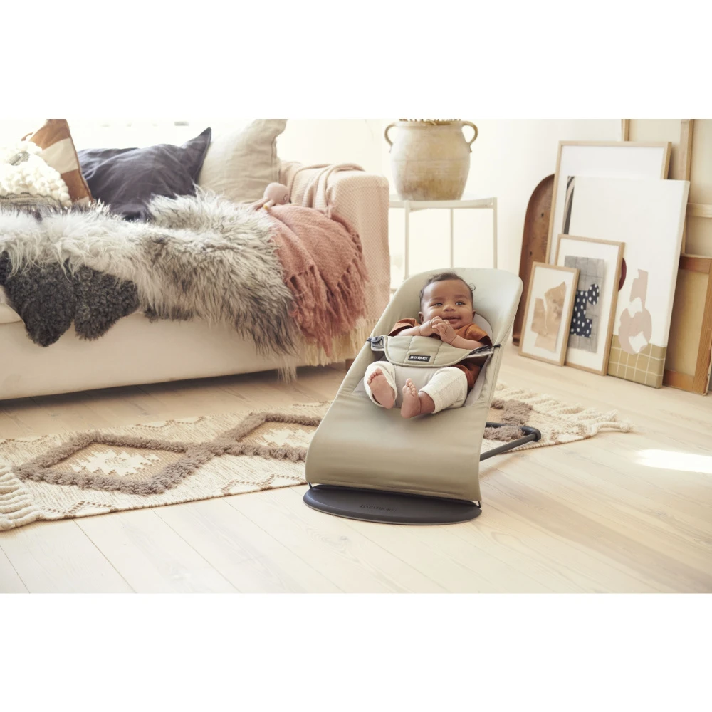 Babybjorn Transat Bébé Balance Soft Coton Beige Et Kaki – Image 4