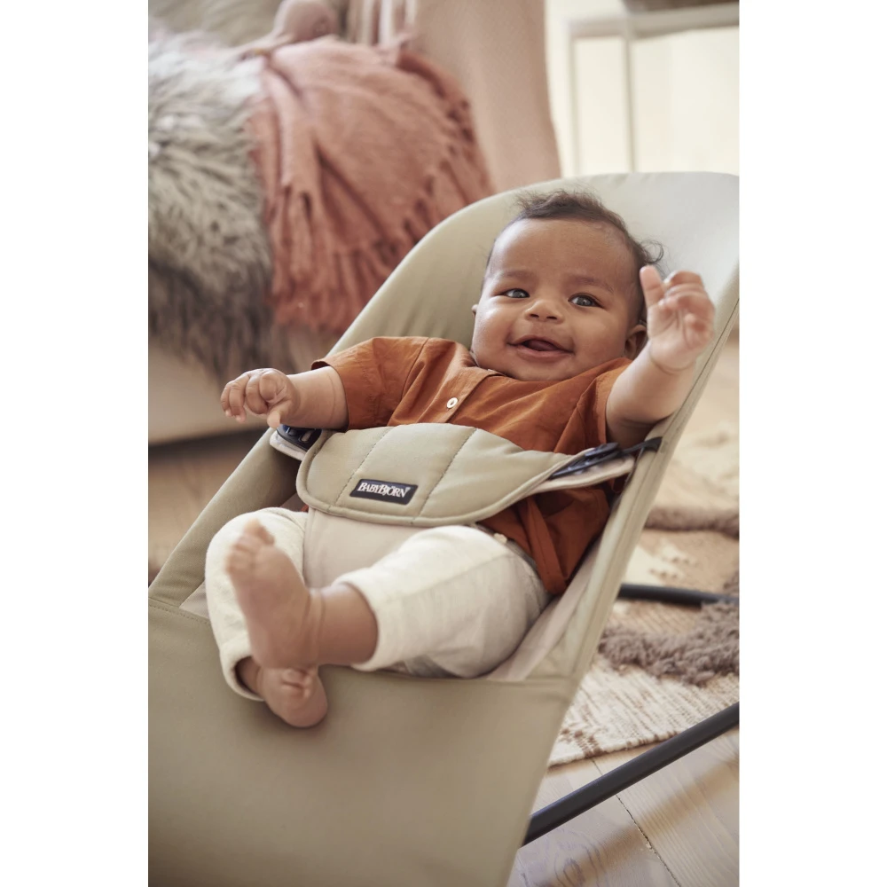 Babybjorn Transat Bébé Balance Soft Coton Beige Et Kaki – Image 7