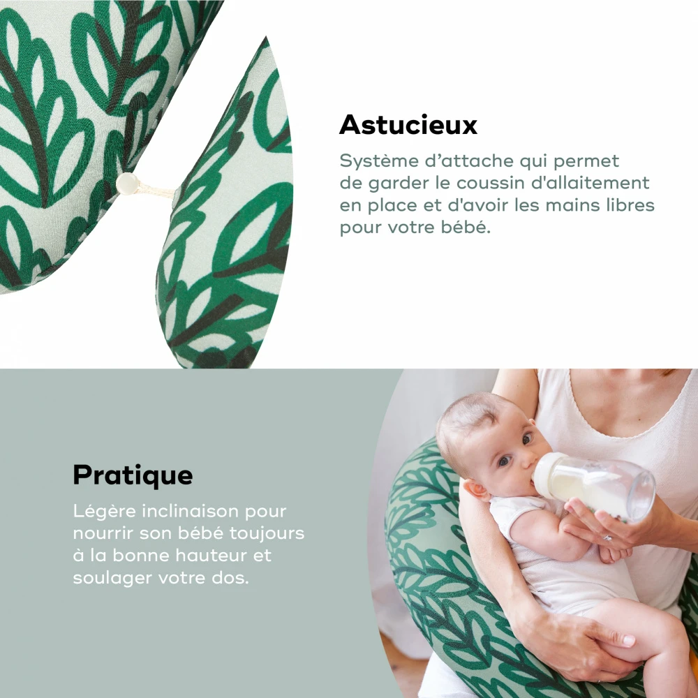 BabyMoov Coussin D'allaitement B.love Vert Végétal – Image 5