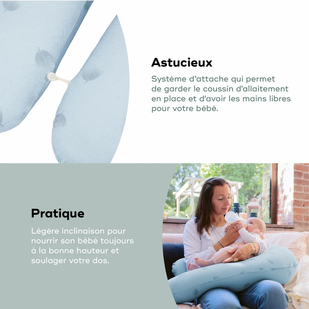 BabyMoov Coussin D'allaitement B.love Bleu Wind – Image 5