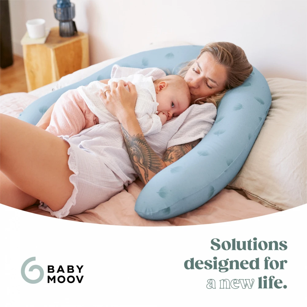 BabyMoov Coussin D'allaitement B.love Bleu Wind – Image 9
