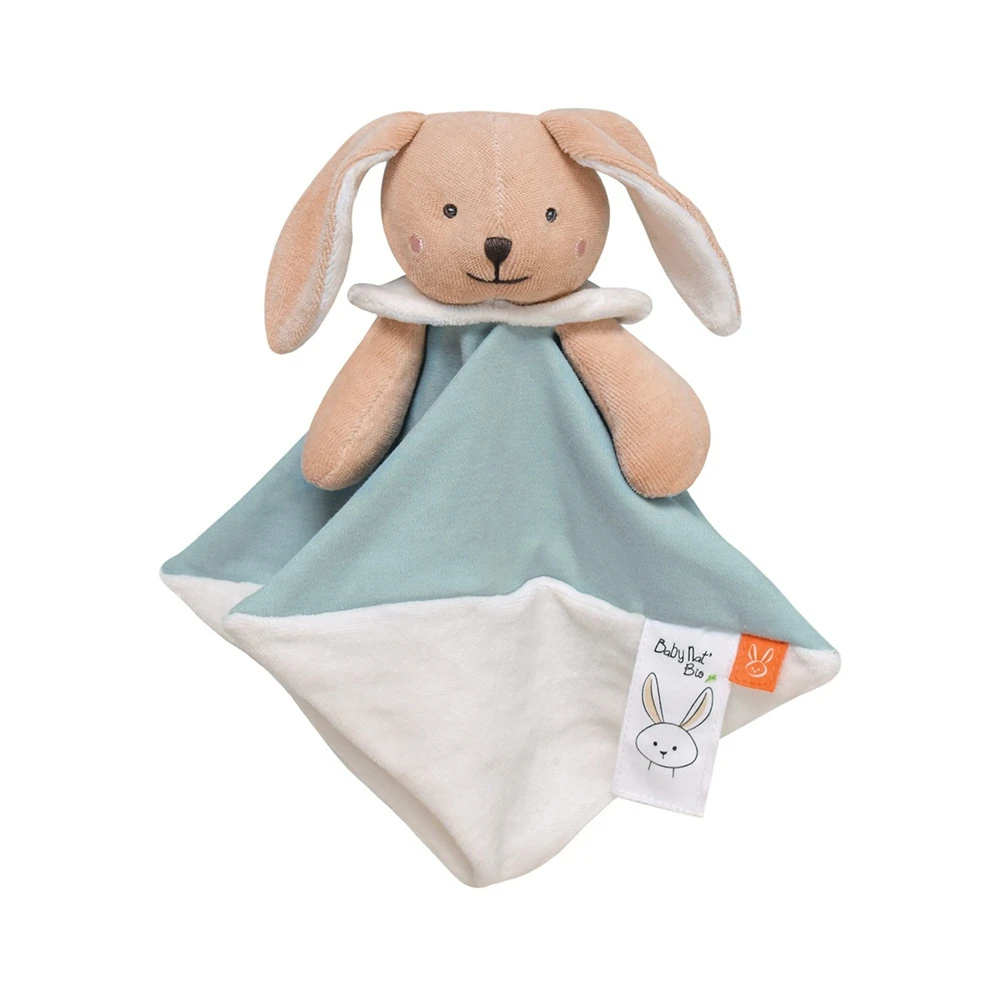 Doudou Lapin Bleu Bio