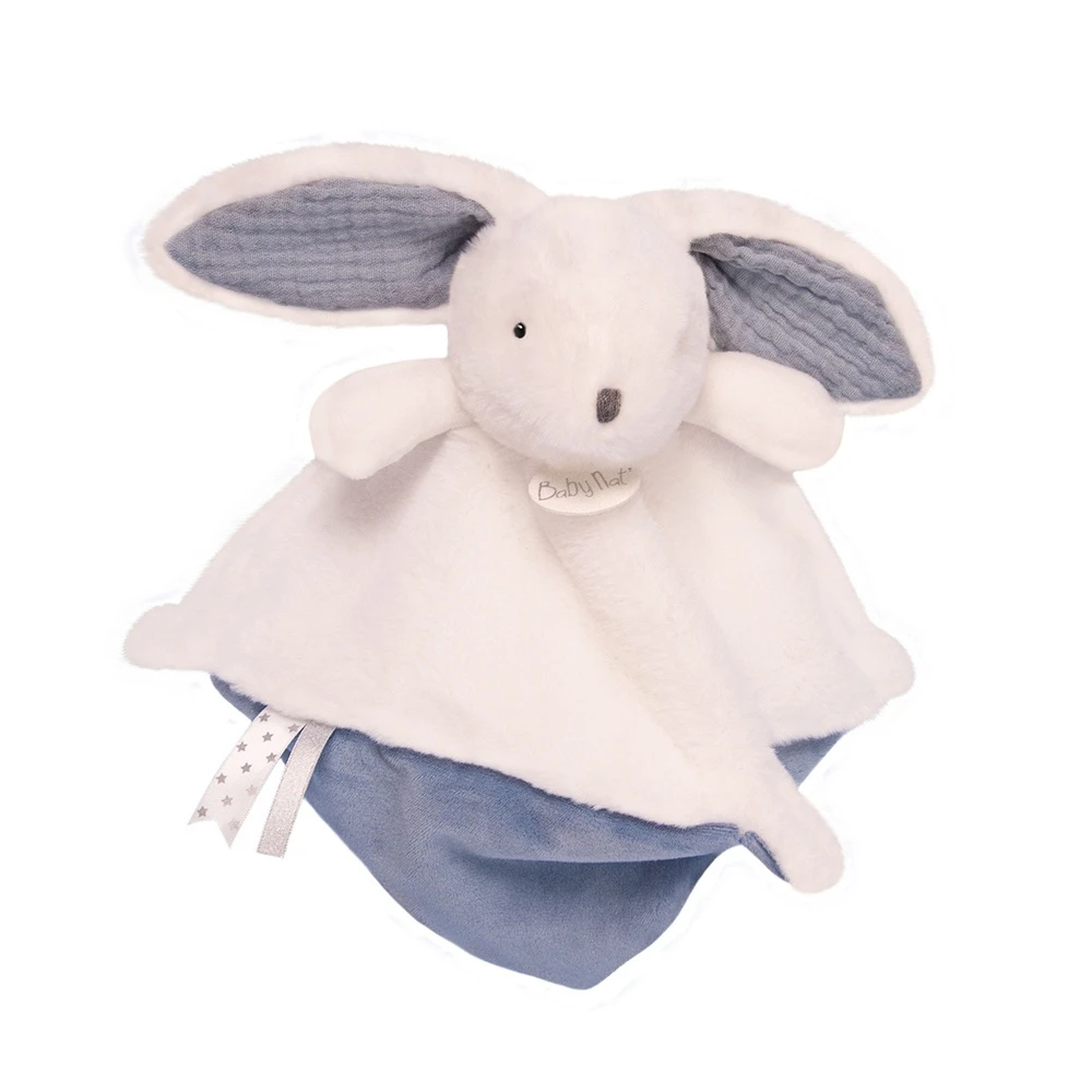 Doudou Lapin Bleu Céleste