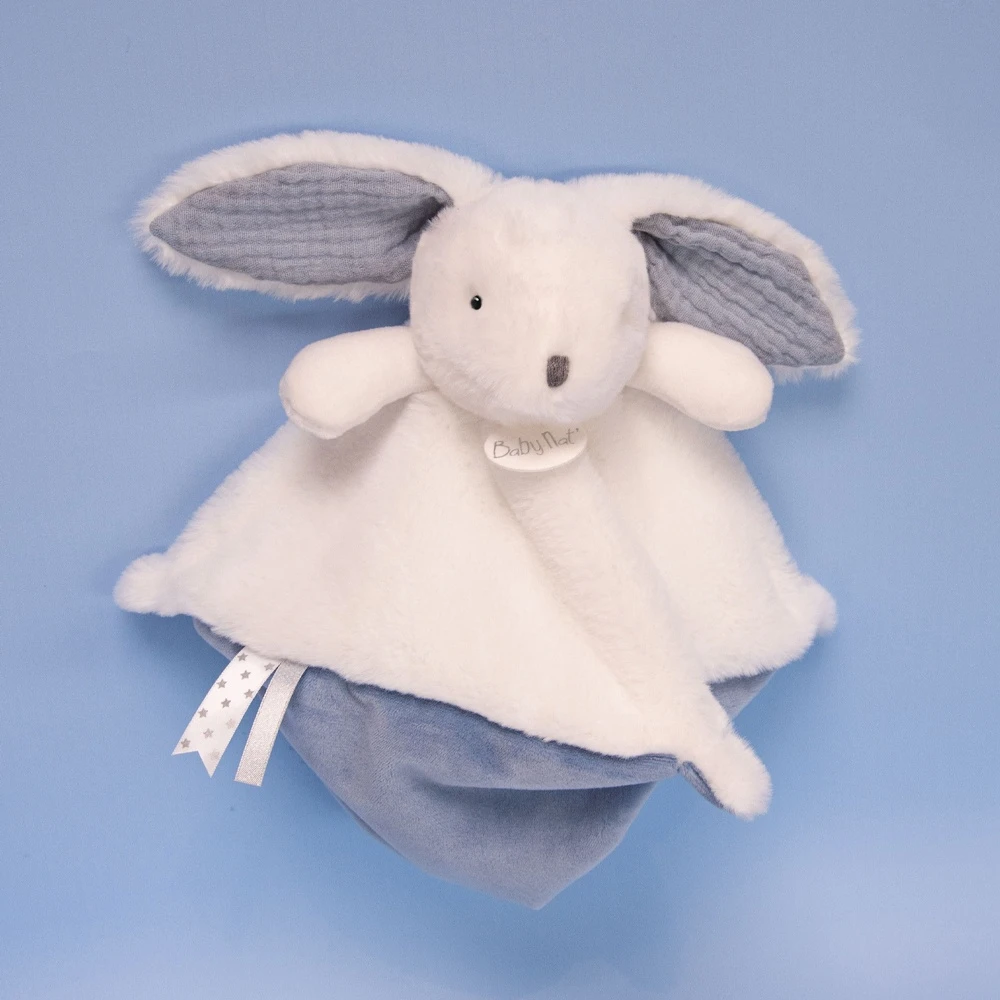 Doudou Lapin Bleu Céleste – Image 2