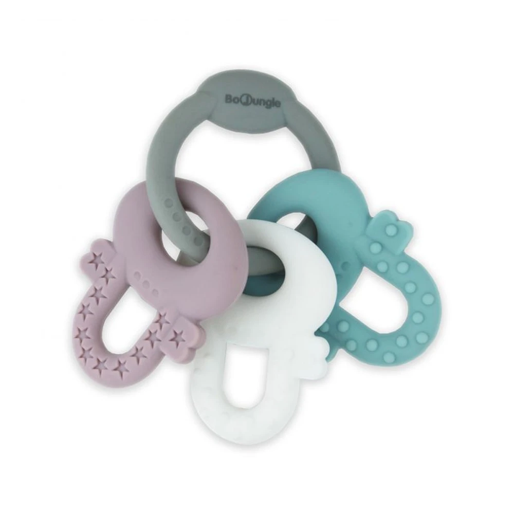 Clés Silicone (gris/blanc/bleu/rose)