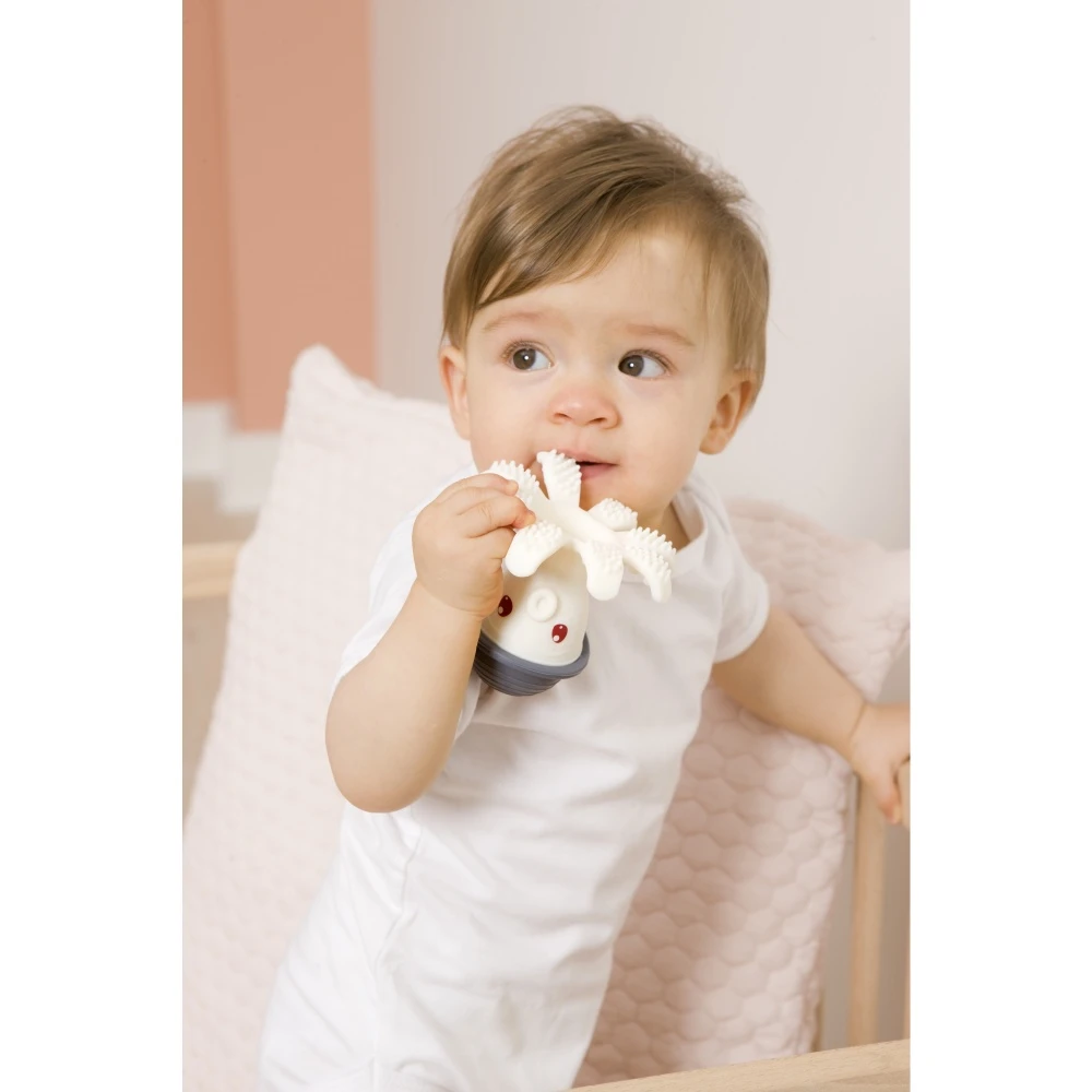 Jouet De Dentition Pieuvre Gris Foncé – Image 3