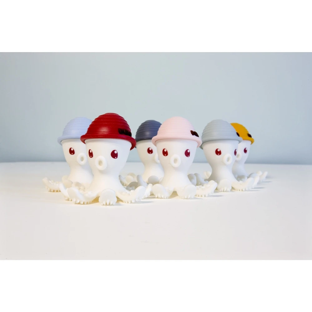 Jouet De Dentition Pieuvre Gris Foncé – Image 4